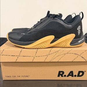 R.A.D ONE V2 Women's Black and Gold Athletic Shoes